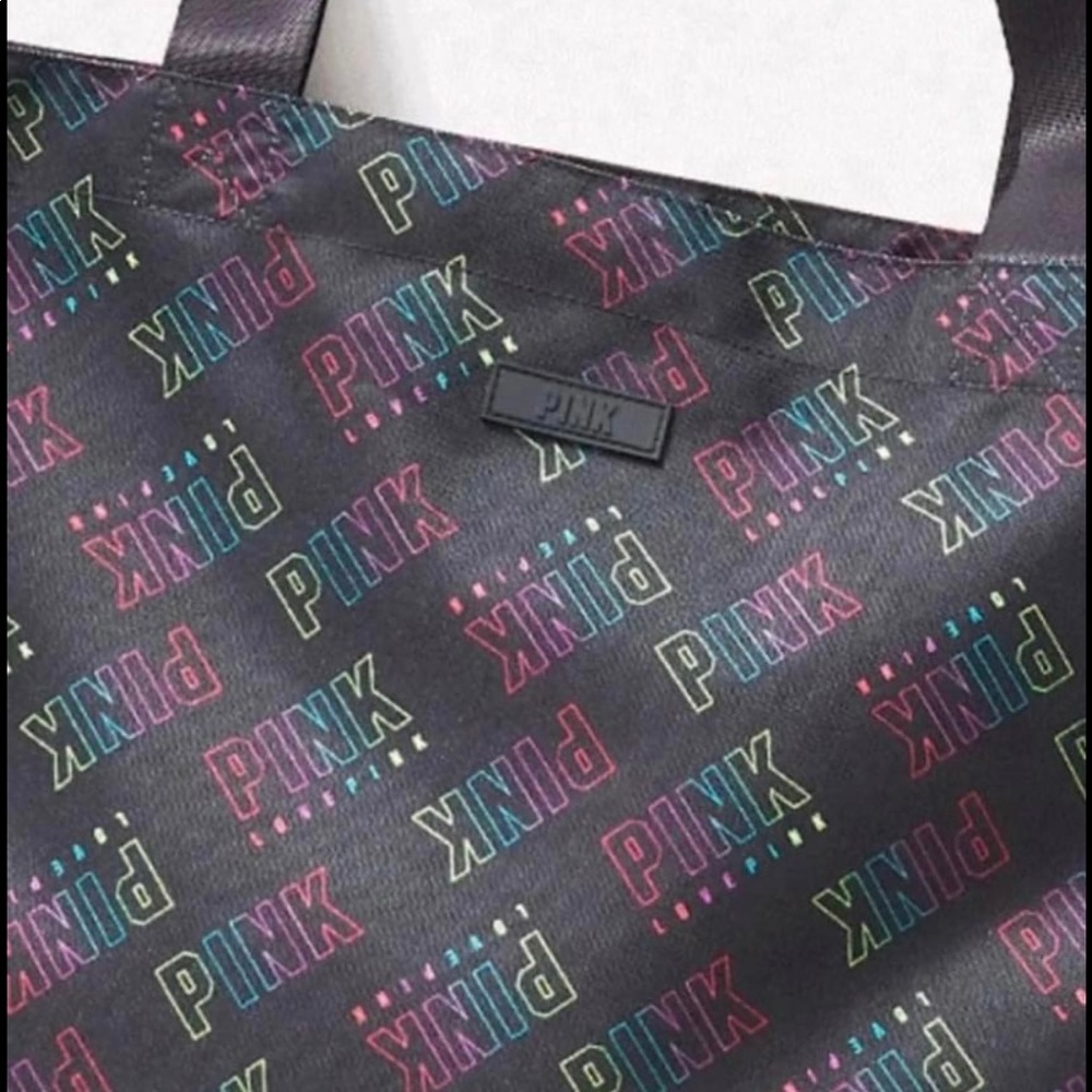 PINK zippered tote bag -NWT